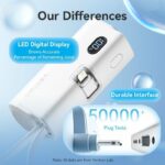 Vention Powerbank 4800mAh 22.5W Foldable Lightning White FHRW0 - Image 5