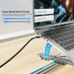 Unitek Stand for Laptop Foldable w/Hub 2xUSBA/1xC/HDMI/SD/PD100W D1137A - Image 6