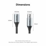 Vention AUDIO XLR M-F Cable Braided-Metal 5.0m BKHHJ - Image 4