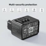 Unitek P1121A Universal Travel Wall Charger 35W 2xUSB-C + 3xUSB-A - Image 7