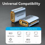 Vention HDMI Coupler Female-Female v2.1 8K Metal AIUH0 - Image 5