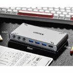 Unitek KVM HDMI Switch USB-C 10Gbps Split-Screen 5-Port Hub D1118A - Image 3