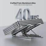 Unitek Stand for Laptop Foldable w/Hub 2xUSBA/1xC/HDMI/SD/PD100W D1137A - Image 5