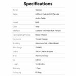 Vention AUDIO 6.3mm to XLR M-F Cable Braided-Metal 2.0m BKGHI - Image 3