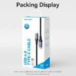 Vention IT Cable USB-C 4.0 M-M 1.0m Braided Aluminium Grey TAVHF - Image 3