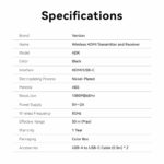 Vention HDMI Wireless Transmitter and Receiver Black ADKB0 - Image 6