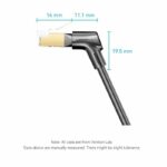 Vention NETWORK Cable Cat8 STP Rotate Right Angle Slim 3.0m Black IKLBI - Image 3