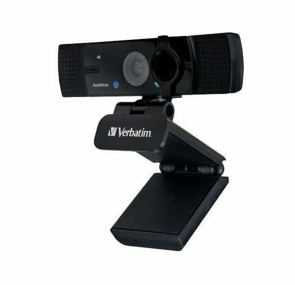 Verbatim Webcam 4K Autofocus Wide Angle with Dual Microphone AWC-03