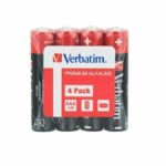 Verbatim Alkaline AAA 4pcs Batteries (Wrap)