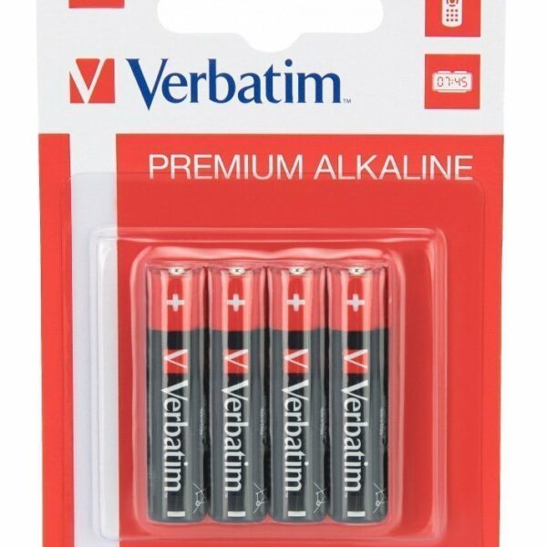 Verbatim Alkaline AAA 4pcs Batteries