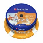 Verbatim DVD-R 4.7GB 16X 25-Pack Spindle Printable 43538