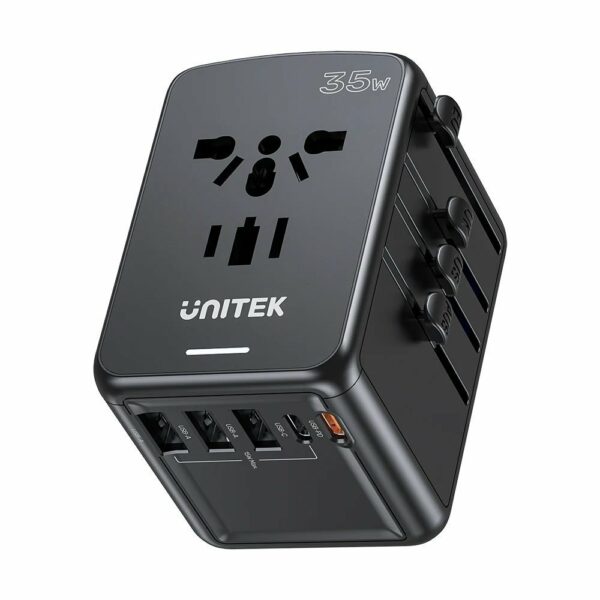 Unitek P1121A Universal Travel Wall Charger 35W 2xUSB-C + 3xUSB-A