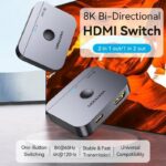 Vention HDMI Switch 2-Port 8K 2.1 Bi-Directional Metal AKPH0 - Image 2
