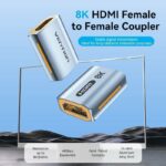 Vention HDMI Coupler Female-Female v2.1 8K Metal AIUH0 - Image 2