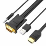 Vention HDMI Cable to VGA+Audio & USB Power 2.0m ABIBH