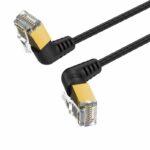 Vention NETWORK Cable Cat8 STP Rotate Right Angle Slim 3.0m Black IKLBI
