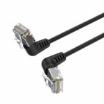 Vention NETWORK Cable Cat6A UTP Rotate Right Angle Slim 5.0m Black IBOBJ