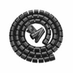 Unitek Cable Organizer Spiral Wrap with Clamp 25 mm 5.0m OT1102ABK-5M