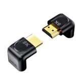 Unitek HDMI Adaptor 1×90 & 1×270 degrees RA 8K60Hz A1046ABK