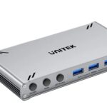 Unitek KVM HDMI Switch USB-C 10Gbps Split-Screen 5-Port Hub D1118A