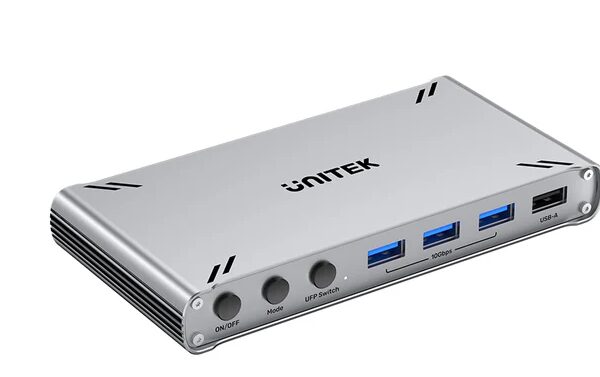 Unitek KVM HDMI Switch USB-C 10Gbps Split-Screen 5-Port Hub D1118A