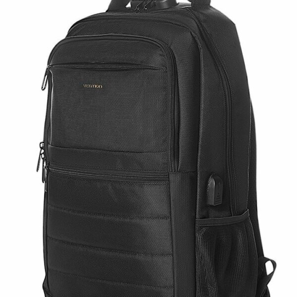 Vention Backpack 15.6” Water-Repellent USB Charge & Lock Black KRKB0