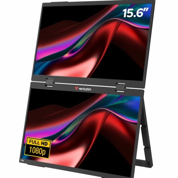 Verbatim Monitor Portable 2 x 15.6” Full-HD Monitors
