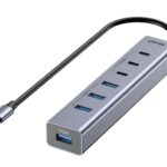 Unitek USB-A Hub 7-Port 3xUSB-C 4xUSB-A with Power Supply H1335A