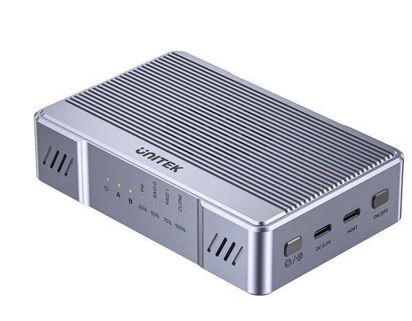 Unitek USB-C 2-Bay External M2 SSD Enclosure with RAID 20Gbps S1247A