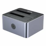 Unitek HDK SATA6G Dual Bay HDD Docking Station Alum 10Gbps Grey Y-3027 (UK)