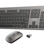 Unitek IT Keyboard & Mouse Combo Wireless 2.4GHz English SlimDuo T054 Space Grey