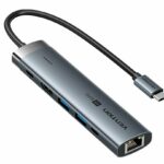 Vention HUB USB-C 1xUSB-C 3.2/2xUSB3.0/HDMI 4K60Hz/Gb/PD TGNHB