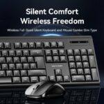 Vention Keyboard and Mouse Combo Wireless Silent Slim Full Size KTZB0-EN - Image 5