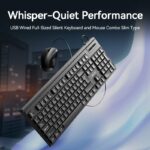 Vention Keyboard and Mouse Combo Wired Silent Slim Full Size KTYBG-EN - Image 4