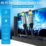 Vention AUDIO Optical Cable Aluminum 10.0m Grey BAVHL - Image 2