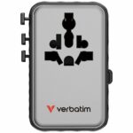 Verbatim Charger Travel Adapter 100W 2xC 2xA 1xRetractable USB-C Black - Image 2