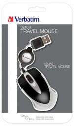 Verbatim GO MINI Wired Optical Travel Mouse Black - Image 2