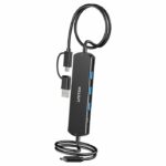 Unitek USB-C Hub 10Gbps for Data Intercopy 3 USB-A Ports U1344A - Image 2