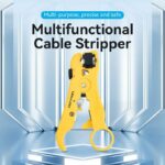 Vention NETWORK Tool Coaxial Cable Stripper KEBY0 Yellow - Image 2