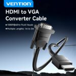 Vention HDMI-A Male to VGA Male Cable 3.0m Black ABMBI - Image 2