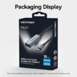 Vention Converter USB-C M to USB-A F & 100W PD CCBHB - Image 2