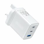 Vention Charger Wall GaN 65W 2xUSBC 1xUSBA White FERW0-UK - Image 2