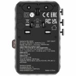 Verbatim Charger Travel Adapter 100W 2xC 2xA 1xRetractable USB-C Black - Image 3