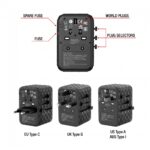 Verbatim Charger Travel Adapter World to World GAN III 65W 2xC 2xA UTA-05 - Image 4