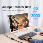 Vention NETWORK Cable CAT8 SFTP M-F Extension 5.0m Black IKHBJ - Image 4