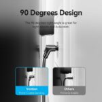 Vention NETWORK Cable Cat8 STP Rotate Right Angle Slim 3.0m Black IKLBI - Image 2