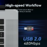 Vention Card Reader USB-C for Micro SD Cards Metal CLMH0 - Image 7