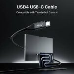 Unitek USB 4.0 Cable 2.0m 240W+40G+8K60HZ C14100ABK01-2M - Image 3