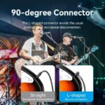 Vention AUDIO 6.3mm M-M Braided Cable Right Angle 5.0m BKEHJ - Image 3