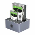 Unitek HDK SATA6G Dual Bay HDD Docking Station Alum 10Gbps Grey Y-3027 (UK) - Image 3